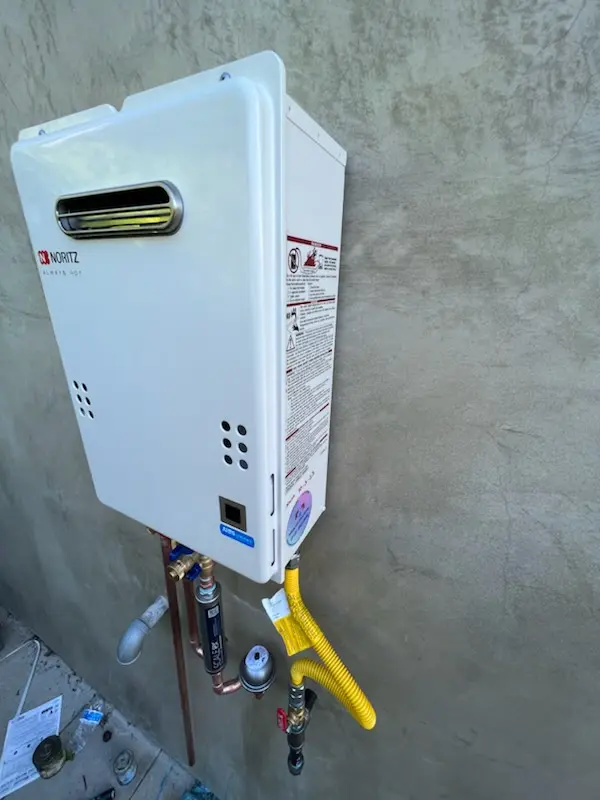 Tankless water heater installation for Willow Wood Village homes